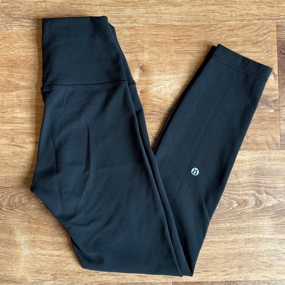 Lululemon Athletica High-rise Fast Drying Wundertrain Black Leggings Size Four - Picture 7 of 7